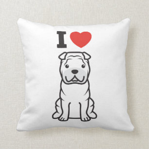 Chinese Shar-Pei HundeCartoon Kissen
