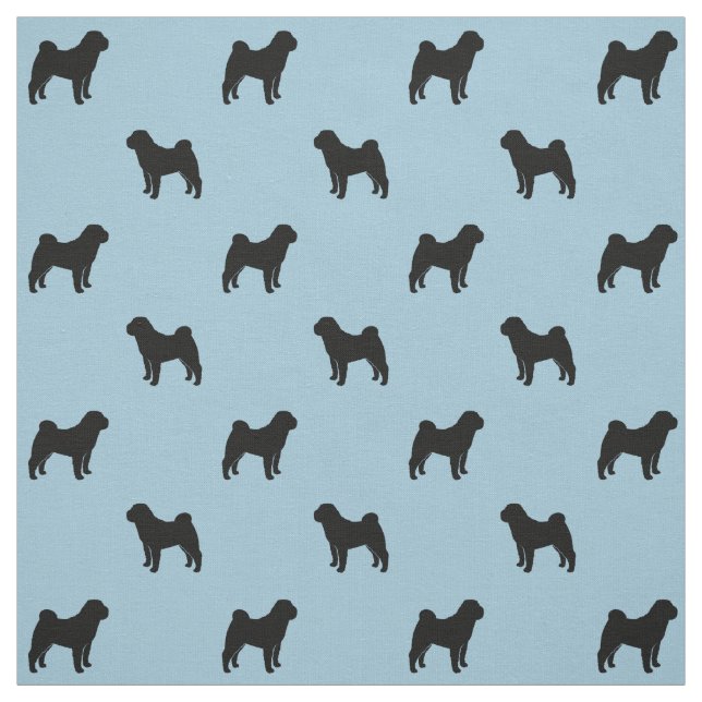 Chinese Shar-Pei Silhouette-Muster Stoff (Muster)