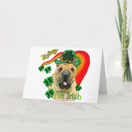 Chinese Shar-pei St. Pattys Karte