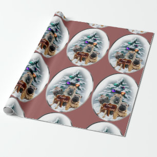 Chinese Shar-pei Trio-Weihnachten Geschenkpapier