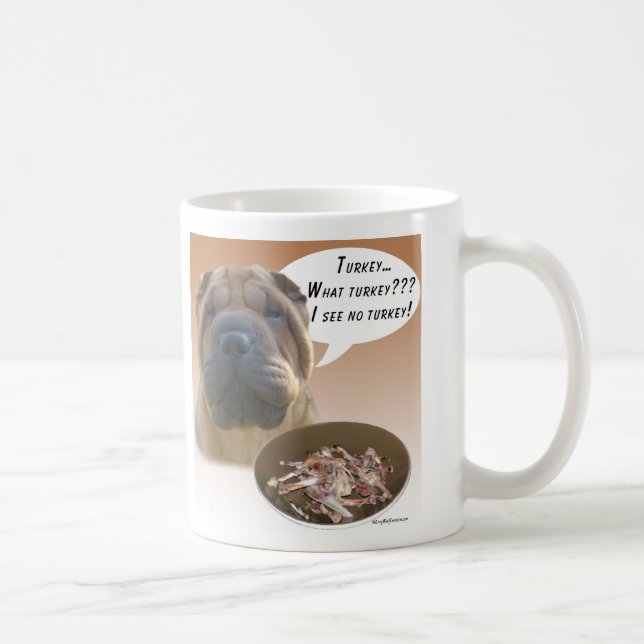 Chinese Shar Pei Turkey Kaffeetasse (Rechts)