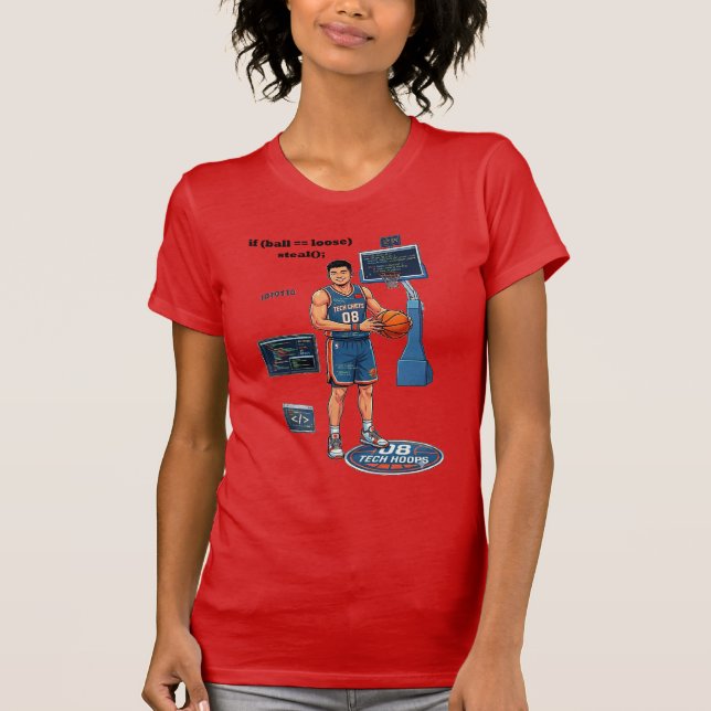 Chinese Software Engineer Playing Basketball URM T-Shirt (Vorderseite)