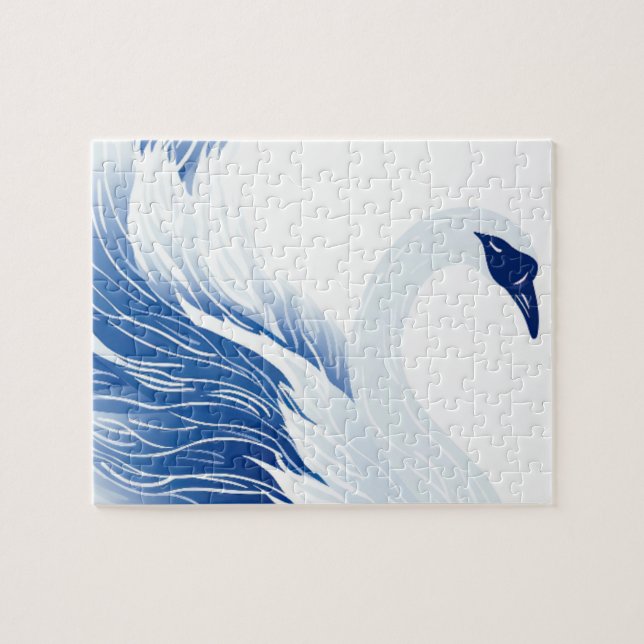 Chinese swan wings pattern puzzle (Horizontal)