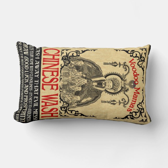 Chinese Wash Art Pillow Voodoo-Mutter Lendenkissen (Vorderseite)