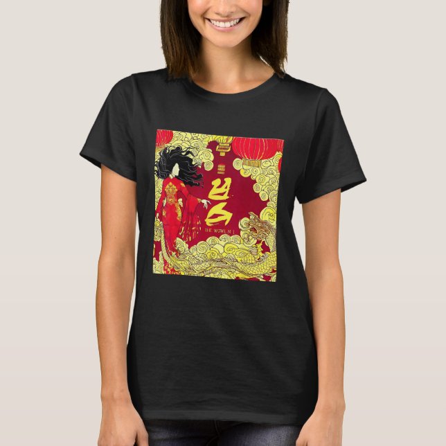 Chinese Woman and Her Dragon T-Shirt (Vorderseite)
