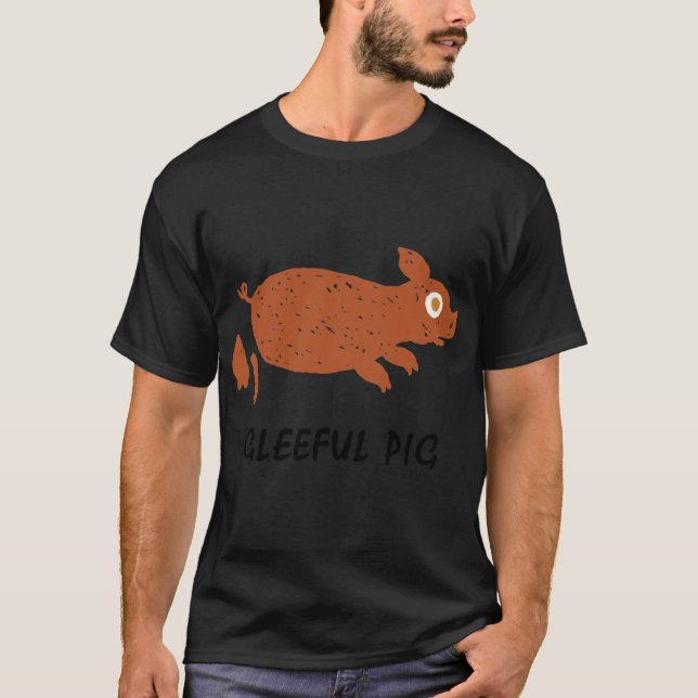 Chinese Zodiac 2 Gleeful Pig family T-Shirt (Vorderseite)