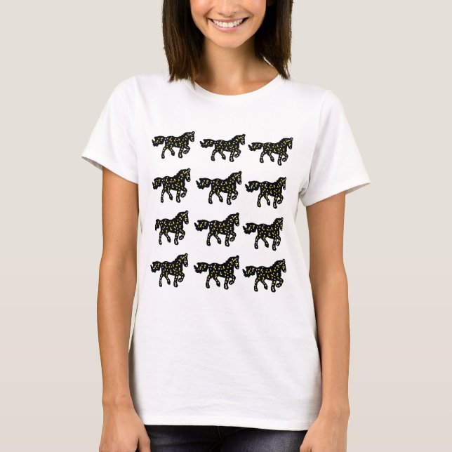 Chinese Zodiac Horse Galaxy – Cosmic Horse T-Shirt (Vorderseite)