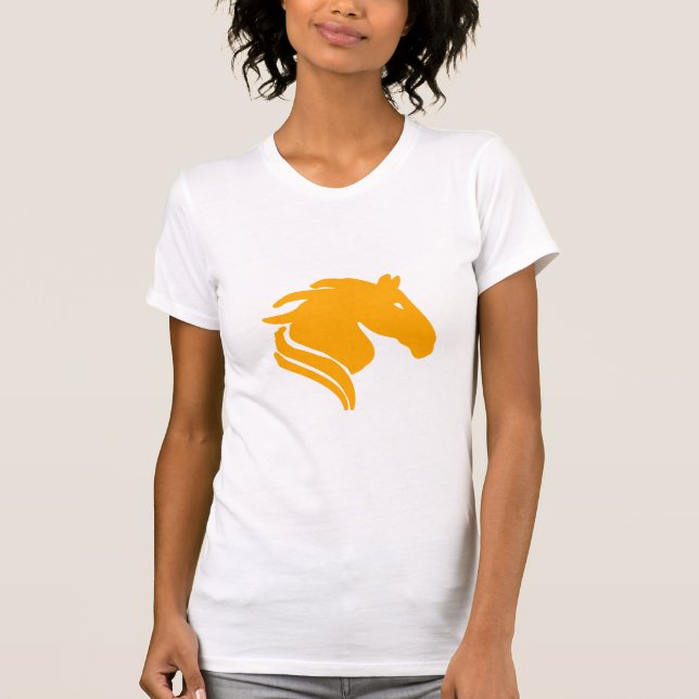 Chinese Zodiac Horse Yellow T‑Shirt for Women  T-Shirt (Vorderseite)