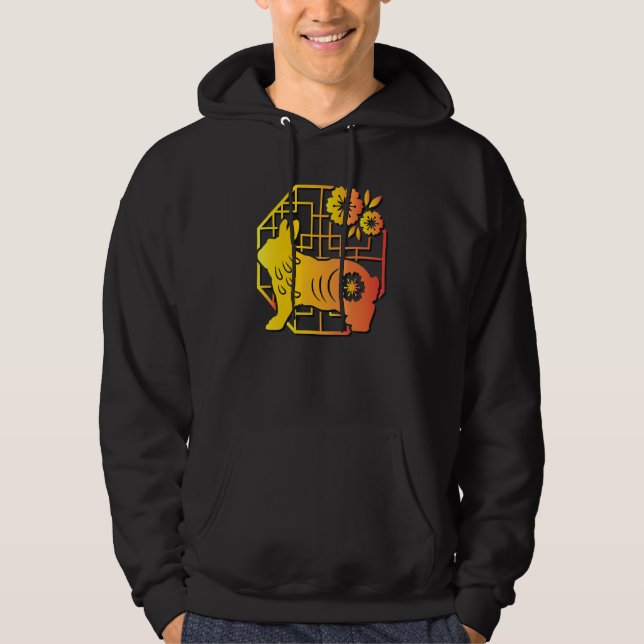 Chinese Zodiac Rabbit Hoodie (Vorderseite)