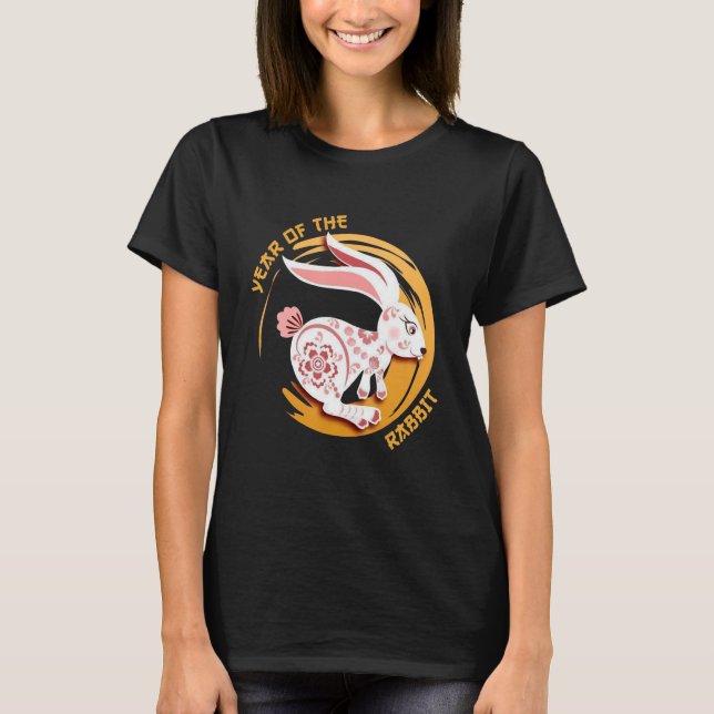 Chinese Zodiac Year of the Rabbit Chinese New Year T-Shirt (Vorderseite)