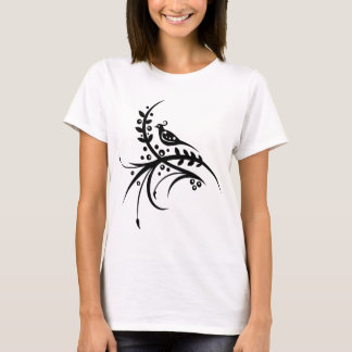 Chinesestrudel-Blumenmuster T-Shirt