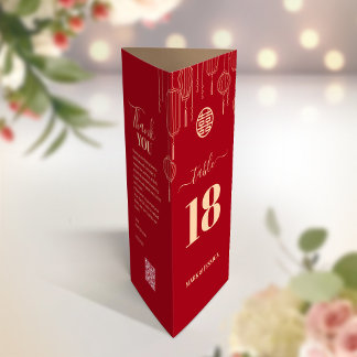 CHINESISCH 3 in 1 Tischnummer, Menü & Danke
