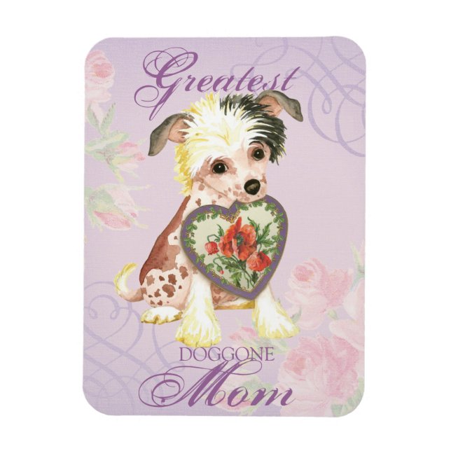 Chinesisch-Created-Heart-Mama Magnet (Vertikal)