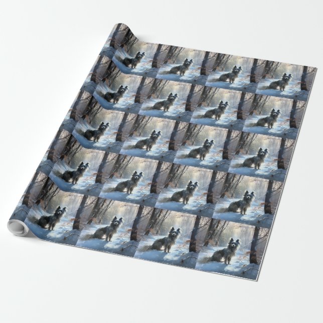 Chinesisch Created Let It Snow Weihnachten Geschenkpapier (Ungerollt)