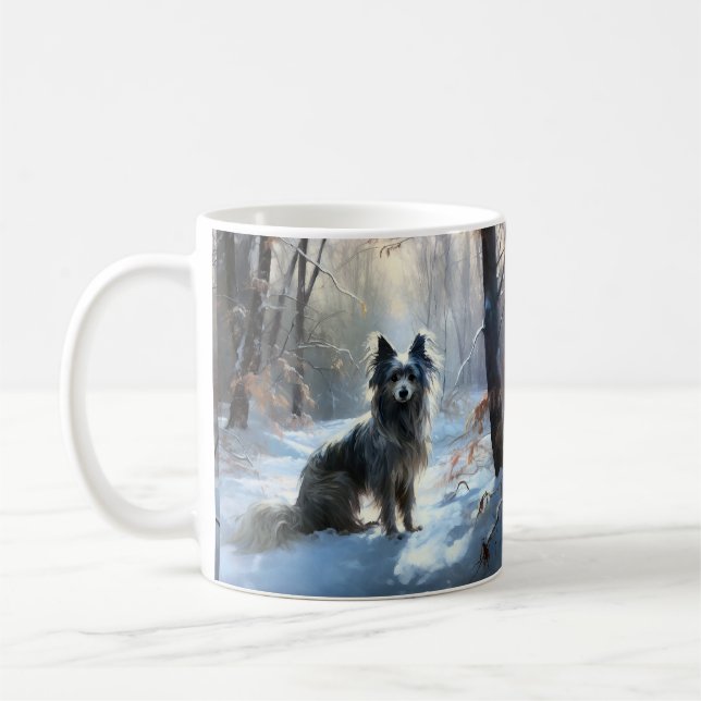 Chinesisch Created Let It Snow Weihnachten Kaffeetasse (Links)