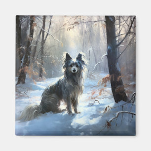 Chinesisch Created Let It Snow Weihnachten Magnet