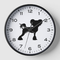 Chinesisch-Crested-Crestie-Hund-Silhouette