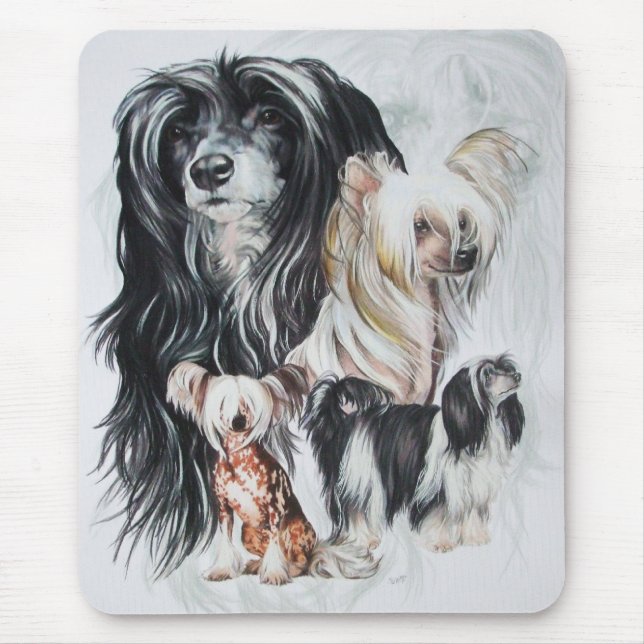 Chinesisch Crested Ghost Mousepad (Vorne)