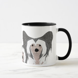 Chinesisch-Crested-Hund-Tasse Tasse