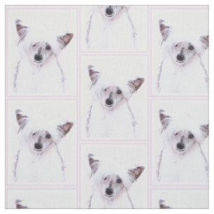 Chinesisch Crested Powderpuff Painting - Hundekuns Stoff
