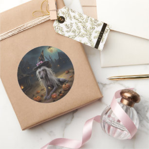 Chinesisch entkörnte Kürbisküren Halloween Beängst Runder Aufkleber