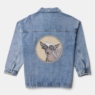 Chinesisch entworfene haarlose Malerei Original Hu Jeansjacke