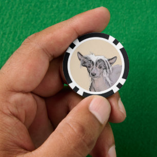 Chinesisch entworfene haarlose Malerei Original Hu Pokerchips