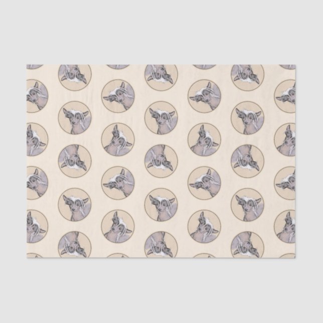 Chinesisch entworfene haarlose Malerei Original Hu Seidenpapier (Vorderseite)