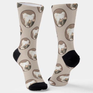 Chinesisch entworfene haarlose Malerei Original Hu Socken