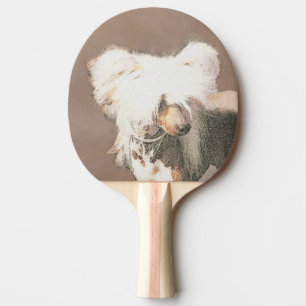 Chinesisch entworfene haarlose Malerei Original Hu Tischtennis Schläger
