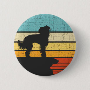 Chinesisch entworfener Retro-Vintager Hundebesitze Button