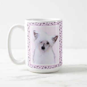 Chinesisch gezapfte Powderpuff-Malerei - Hundekuns Kaffeetasse