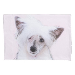 Chinesisch gezapfte Powderpuff-Malerei - Hundekuns Kissenbezug