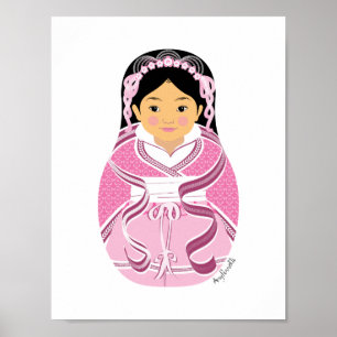 Chinesisch, HanFu Matryoshka-Poster Poster