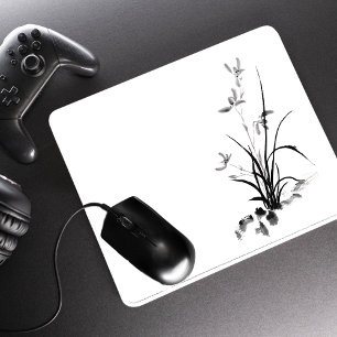 Chinesisch Iris - bw Mousepad