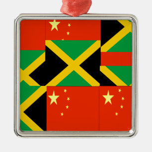 chinesisch-jamaikanisch ornament aus metall