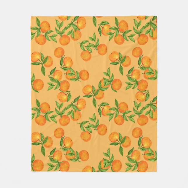 Chinesisch Japanisch inspiriert, Aquarellrückwand Fleecedecke (Vorderseite)