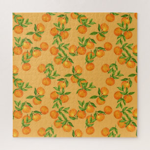 Chinesisch Japanisch inspiriert, Aquarellrückwand Puzzle