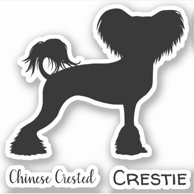 Chinesisch-kreierte Silhouette Aufkleber (Vorderseite)
