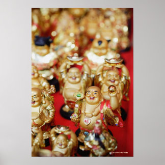 Chinesisch lacht Buddhas Poster