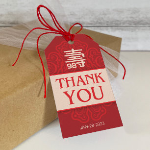 Chinesisch "Langlebigkeit" Geburtstag (99 & Jünger Geschenkanhänger