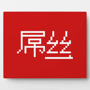 Chinesisch Loser / Diaosi 屌 丝 Hanzi MEMO Fotoplatte