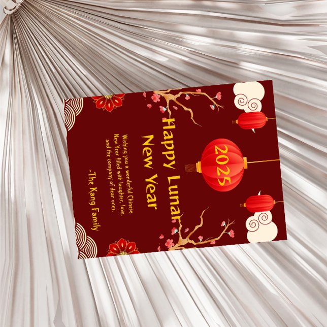 Chinesisch Neues Jahr 2025 Feiertagspostkarte (Von Creator hochgeladen)