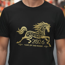 Chinesisch Neues Jahr des Feuerpferdes 2026 T-Shirt