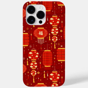 Chinesisch Neues Jahr Red Lucky Red Lanterns Case-Mate iPhone 14 Pro Max Hülle