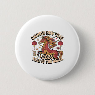 Chinesisch New Years 2026 Horse Lunar Zodiac Decor Button