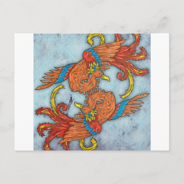 Chinesisch Phoenix Postkarte (Vorderseite)