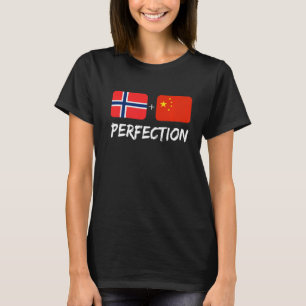 Chinesisch plus Norwegisch Perfection Mix Heritage T-Shirt