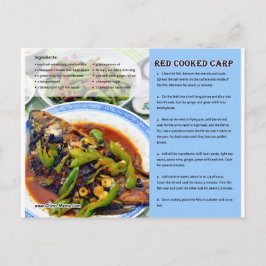 Chinesisch Roter Karpfenrezept Postkarte
