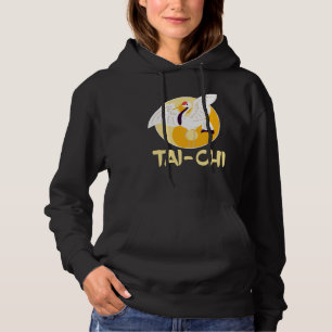 Chinesisch Tai Chi Yin Yang Crane Hoodie